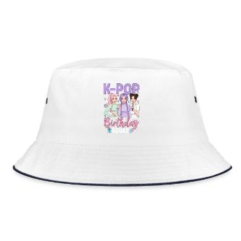 Équipe d’anniversaire K Pop - Bob - blanc/marine - Devant