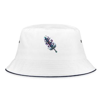Runeblade of Shadow Magic - Bucket Hat - white/navy - Front