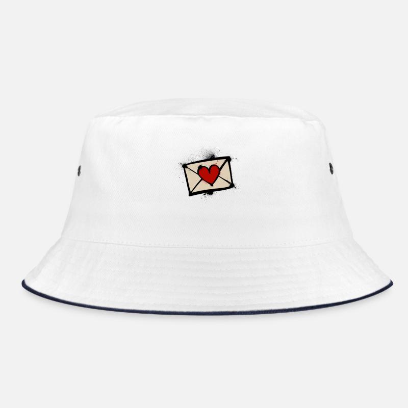 Heart Letter Graffiti Love Post Bucket Hat