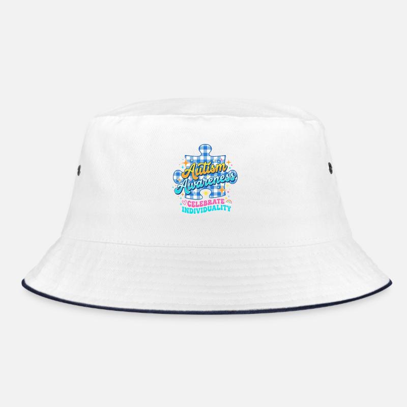 Autism Awareness Puzzle Bucket Hat