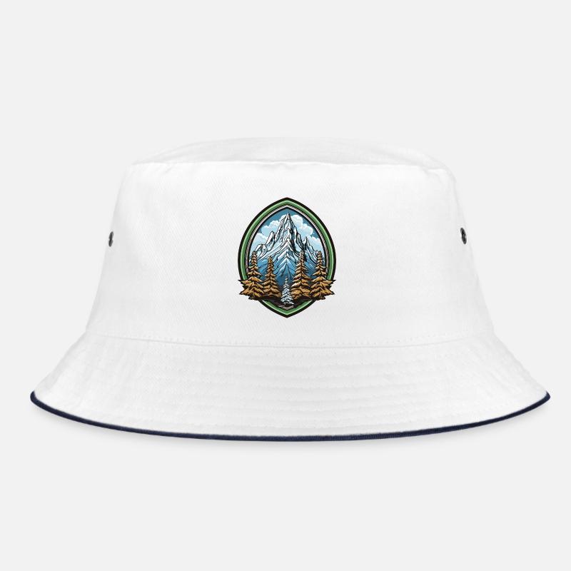 Gebirgswald im Bergbogen Bucket Hat