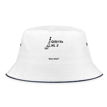 Buoy North Sea Sailing Baltic Sea Maritime - Bucket Hat - white/navy - Front