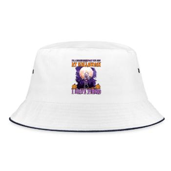 Fibromyalgie-Bewusstsein: Zombie haben jeden Tag Fibromyalgie - Bucket Hat - Weiß/Navy - Vorne