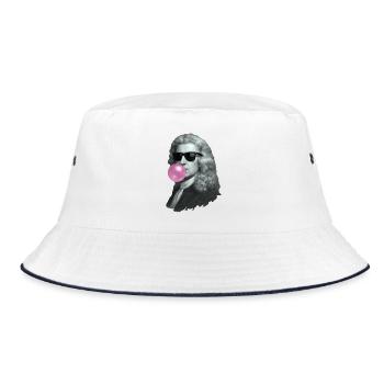 Isaac Newton avec du chewing-gum et des lunettes de soleil - Bob - blanc/marine - Devant