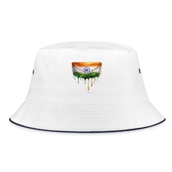 Art du drapeau indien - Bob - blanc/marine - Devant