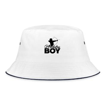 Archery Boy - Bucket Hat - white/navy - Front