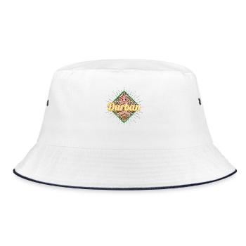 Durban Afrique du Sud Léopard Vintage Afrique Souvenir - Bob - blanc/marine - Devant