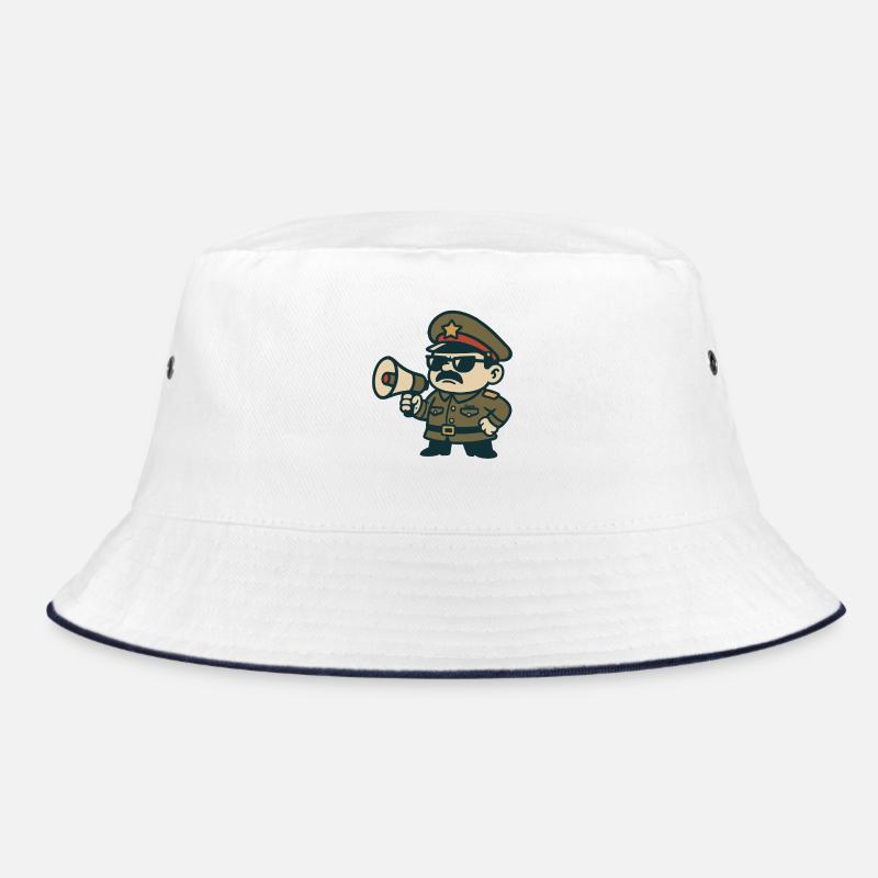 Retro-Sergeant-Megafon Bucket Hat
