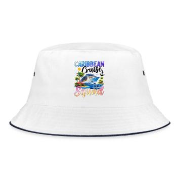 Caribbean Cruise Squad - Bucket Hat - white/navy - Front