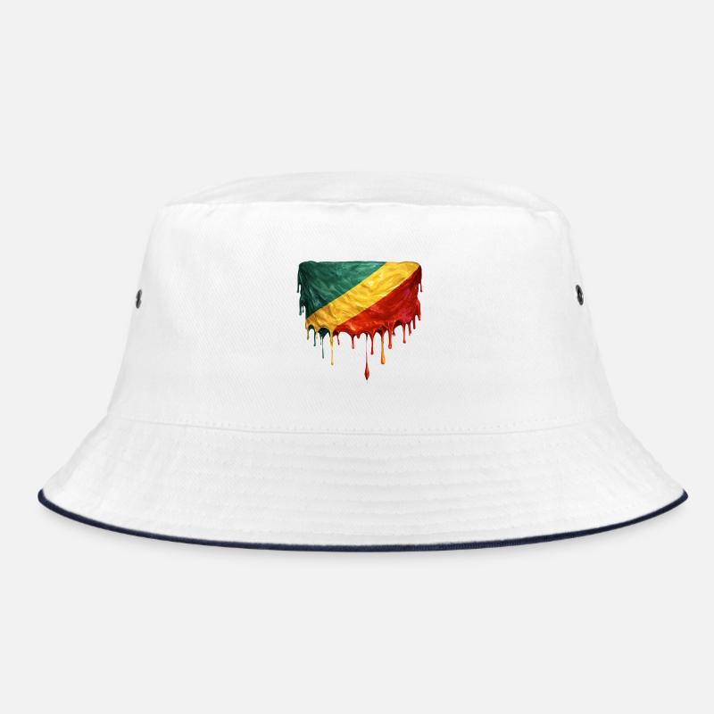 Art de la chute du drapeau de la République du Congo Bob