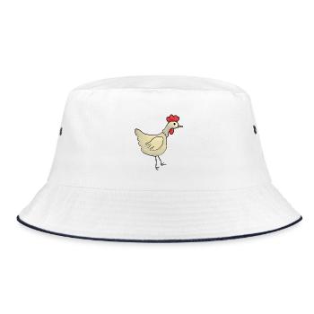 Poule Poule Poule Enfants - Bob - blanc/marine - Devant