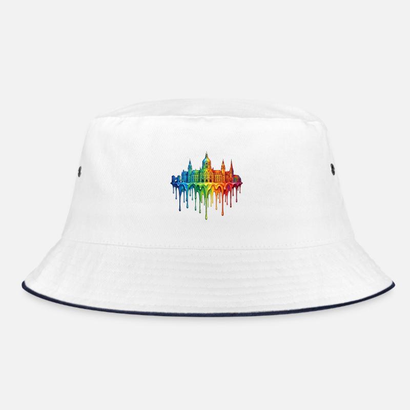 Hanover with colorful gradient color Bucket Hat