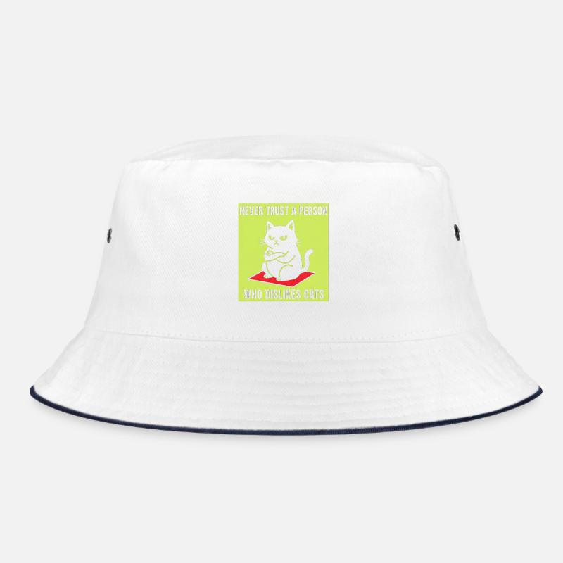 Never trust cat haters Bucket Hat