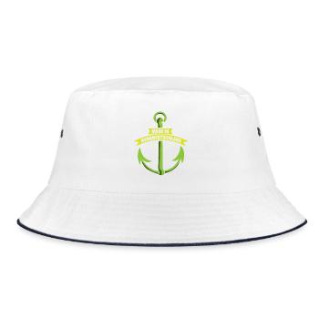 norddeutschland Norddeutsch spruch - Bucket Hat - Weiß/Navy - Vorne