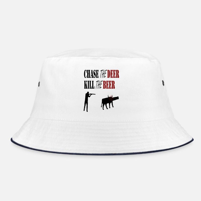 Chase the deer kill the beer  Bucket Hat