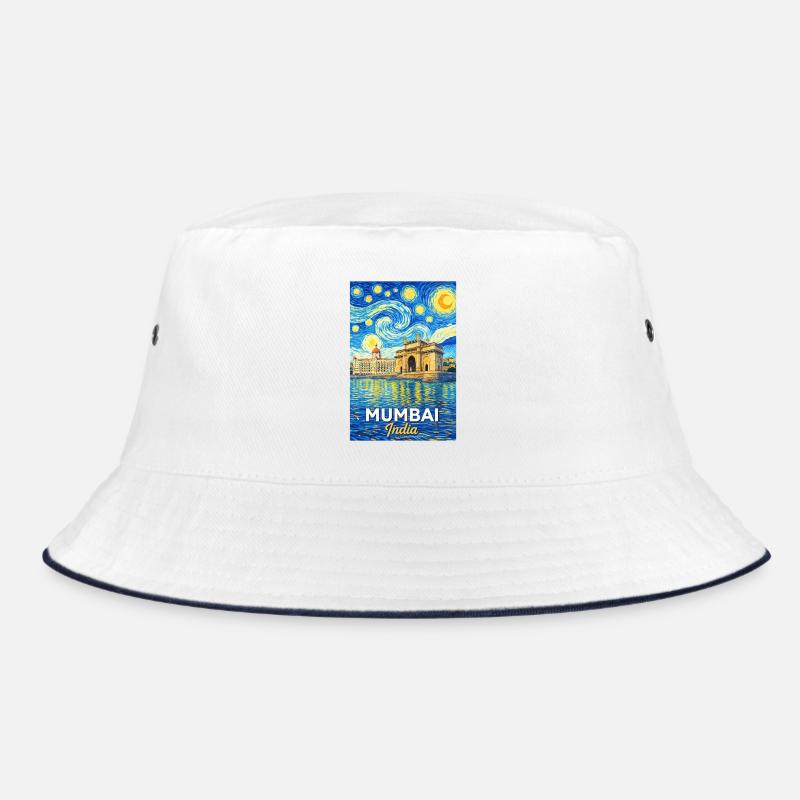 Mumbai India Starry Night Bucket Hat