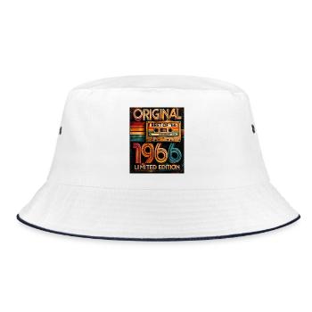 Originale limitierte Edition von 1966 - Bucket Hat - Weiß/Navy - Vorne