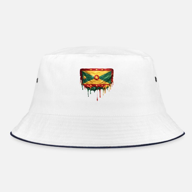 Grenada Dripping Flag Bucket Hat