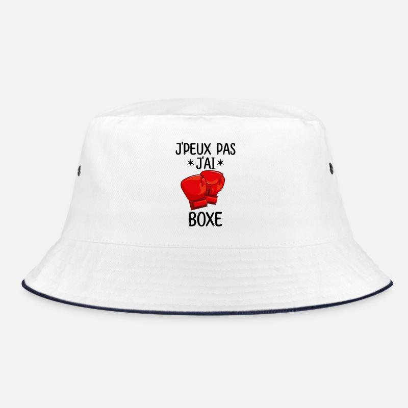 Je peux pas j'ai boxe - Bob - blanc/marine