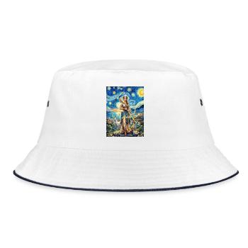Artemis Starry Night - Bucket Hat - white/navy - Front
