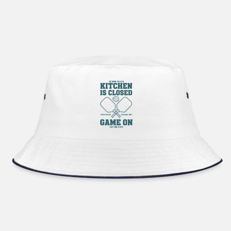 Pickleball Funny Player Kitchen Is Closed Game On Bucket Hat