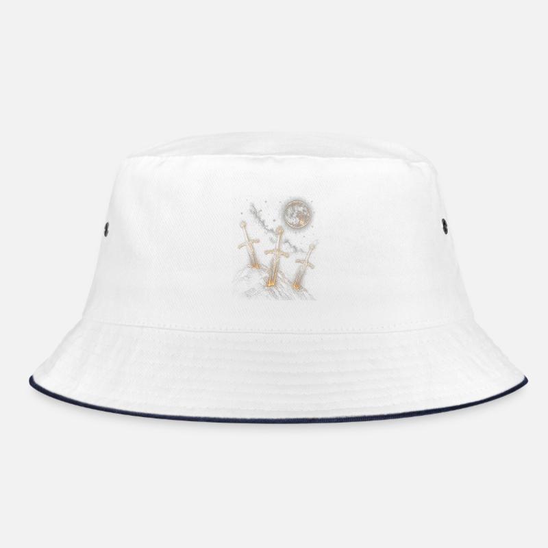 Drei Schwerter im Mondlicht Bucket Hat