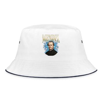 Gregor Mendel Donner - Bucket Hat - white/navy - Front