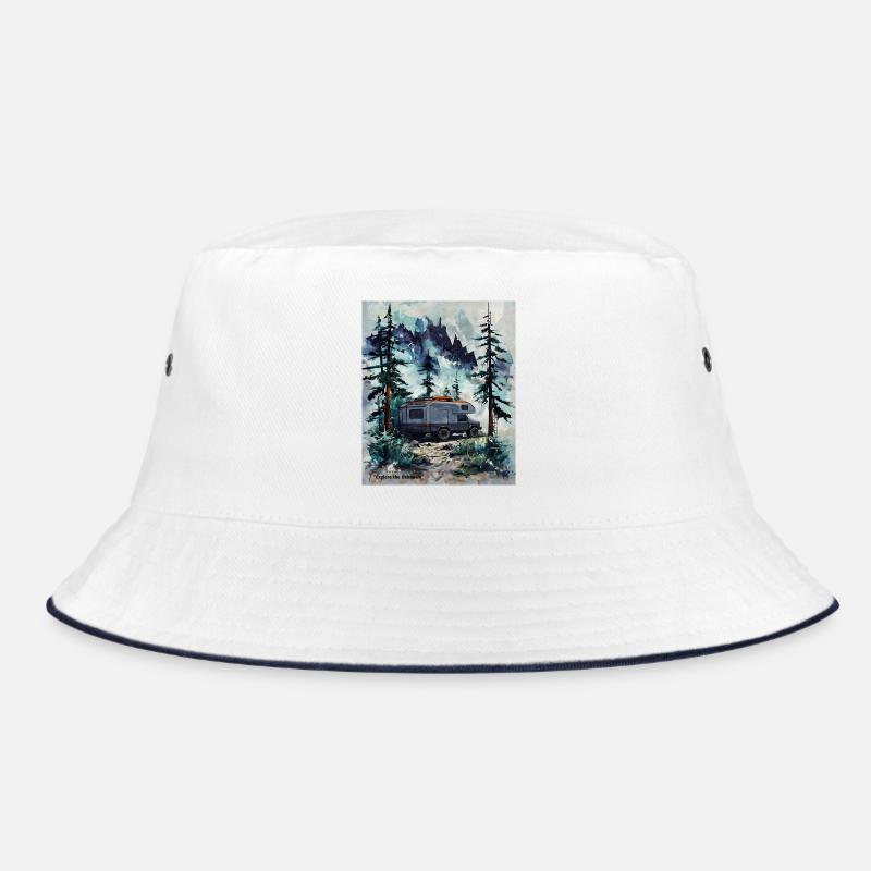 Erkunde den Unknown Forest Camper Bucket Hat