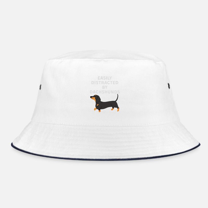 Easily Distracted by Dachshunds Bucket Hat