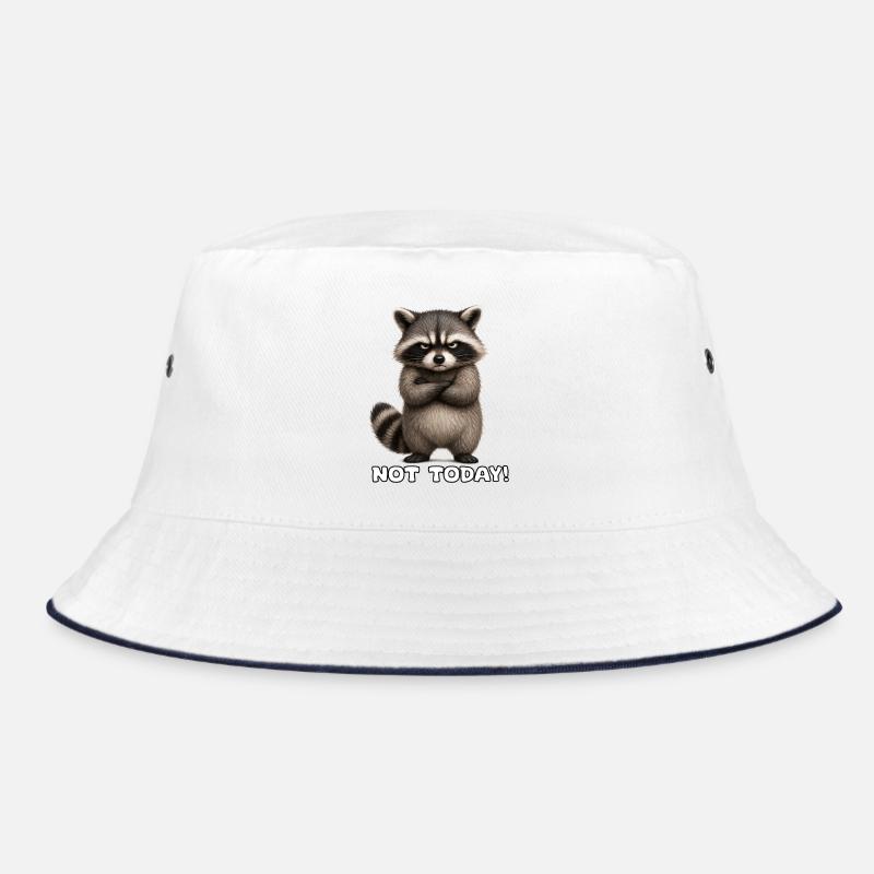 Grimmiger Waschbär – Nicht Heute Bucket Hat