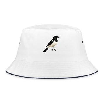 Magpies Magpie - Bucket Hat - white/navy - Front