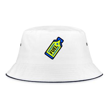 Fuel Energy Gel Ausdauer Sport - Bucket Hat - Weiß/Navy - Vorne