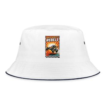 Fast RC Rebels | Offroad Buggy - Bucket Hat - white/navy - Front