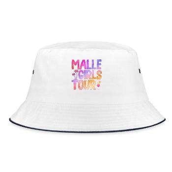 Malle Girls Tour - Bucket Hat - white/navy - Front
