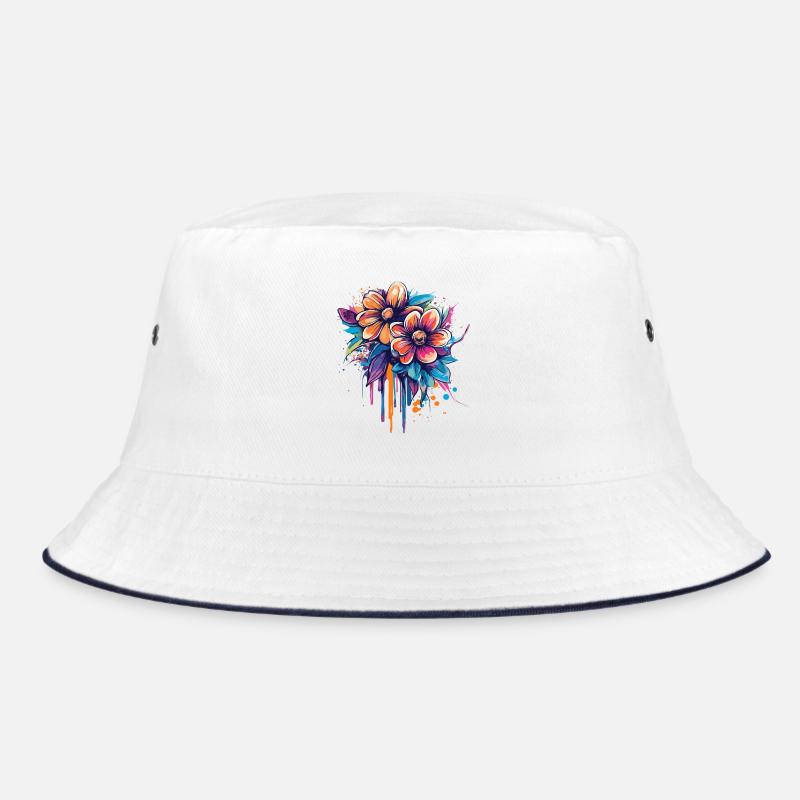 Farbexplosion Blumenstrauß Bucket Hat