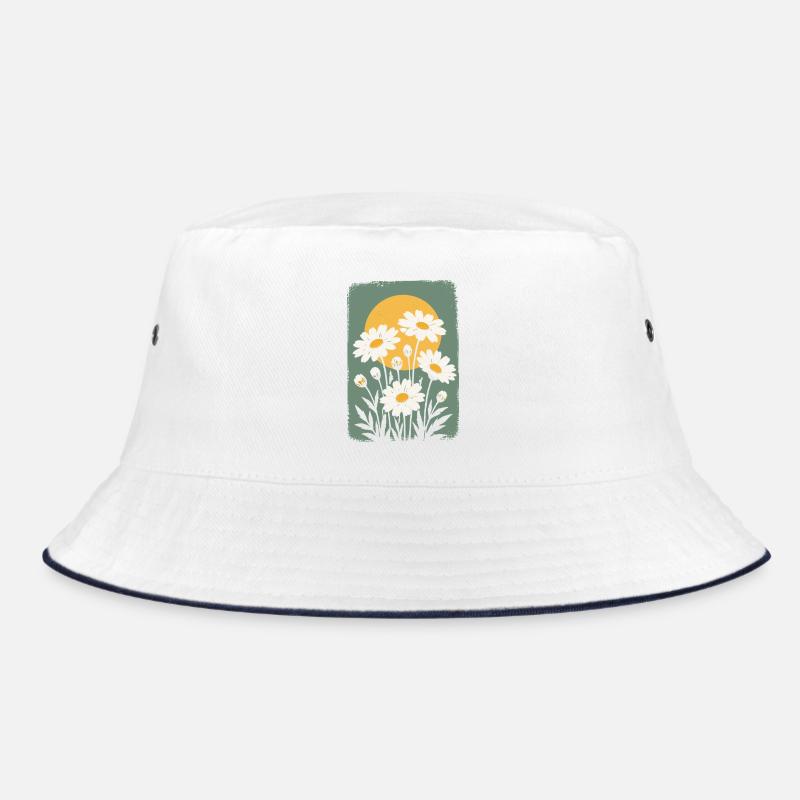 Gänseblümchen im Sonnenkreis Bucket Hat