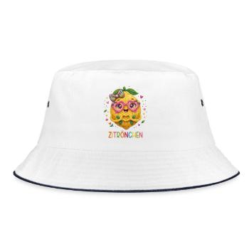 Lemon Lemon Lemon - Bucket Hat - white/navy - Front