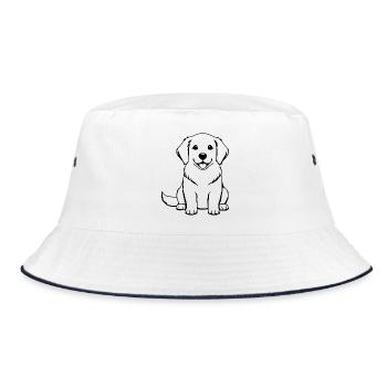 Chien Bébé Chien Bébé Chiot Cadeau Amoureux des Chiens - Bob - blanc/marine - Devant