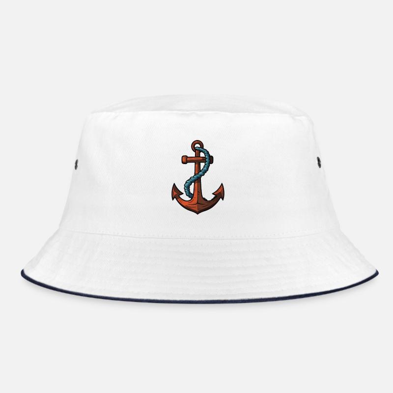 Anchor Symbol Harbour Bucket Hat