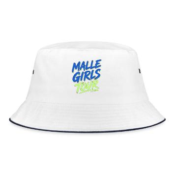 Malle Girls Tour Mallorca Holiday Party - Bucket Hat - white/navy - Front