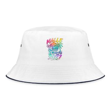Malle 2027 Mallorca Holiday Party Summer - Bucket Hat - white/navy - Front
