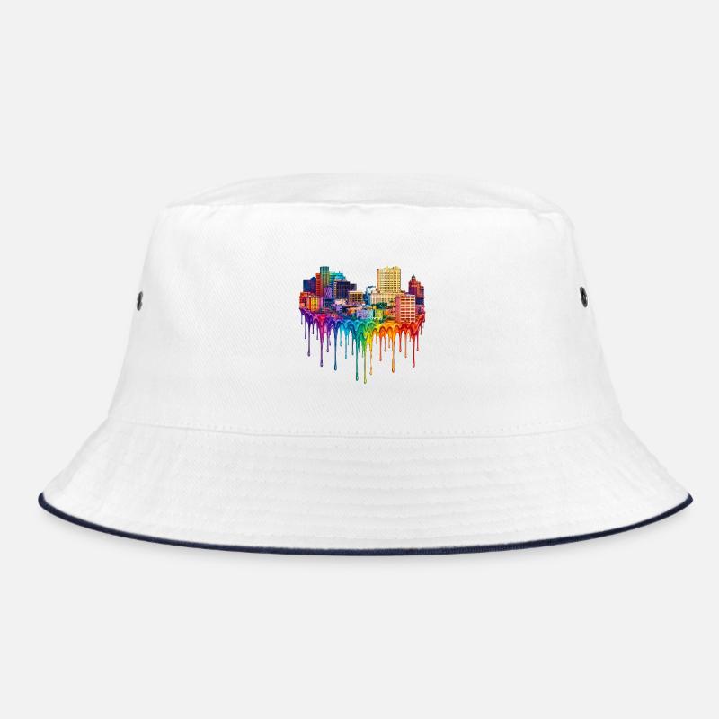 El Paso Texas Dripping Paint Bucket Hat