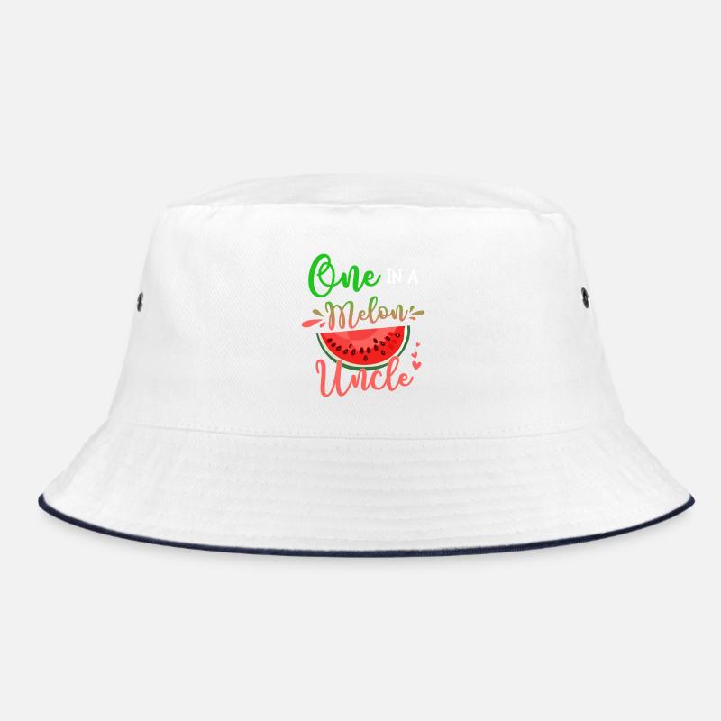 One in a Melon Uncle - Bucket Hat - white/navy