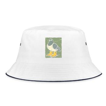 Colombe aux bottes jaunes - Bob - blanc/marine - Devant