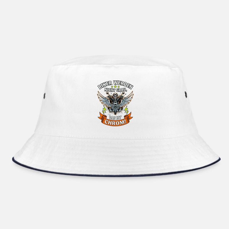 Biker werden nicht grau das ist Chrom Motorrad Bucket Hat