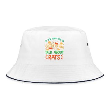 Rat, rat de maison, propriétaire de rats, amoureux des rats - Bob - blanc/marine - Devant
