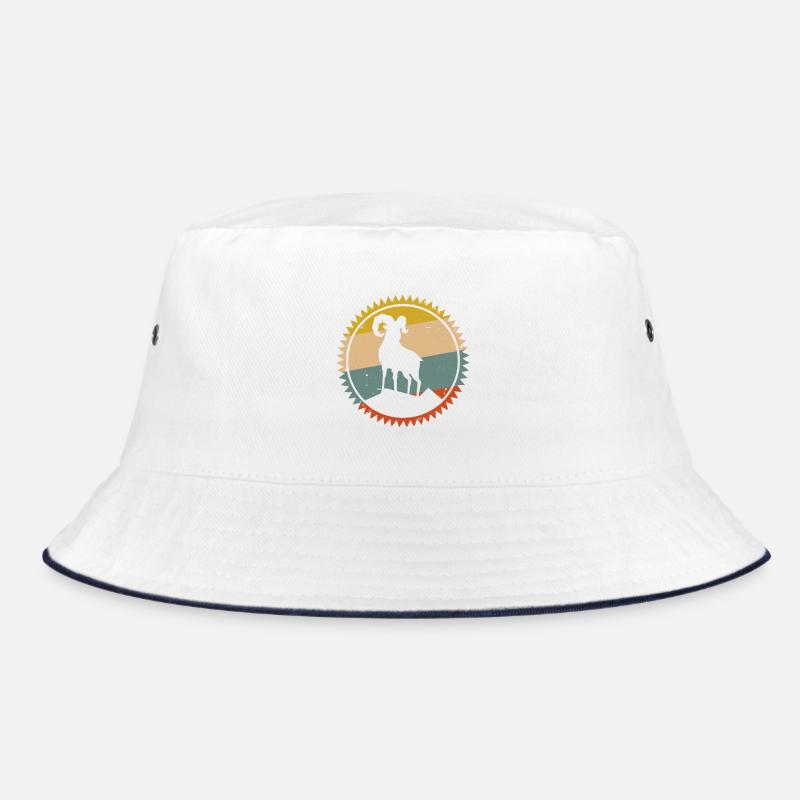 Desert Sunset Kamel Emblem Bucket Hat
