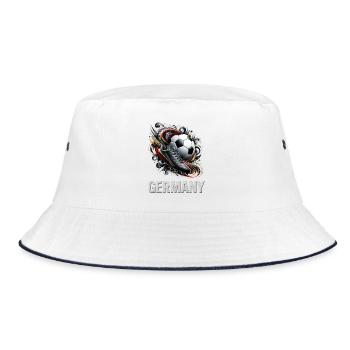 Germany Football Dynamics - Bucket Hat - white/navy - Front