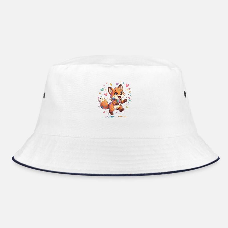 Liebenswerter Regenbogenfuchs Bucket Hat