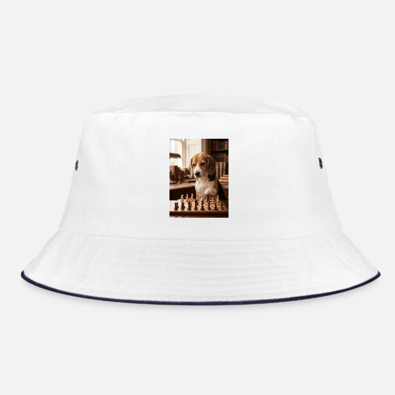 Beagle-Hund spielt Schach Bucket Hat